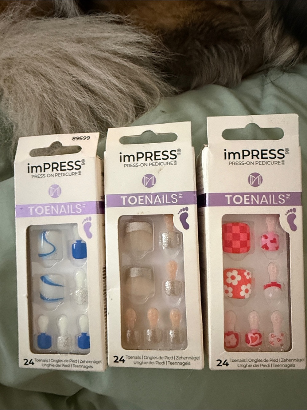 imPRESS Press on Toe Nails - Set of 3